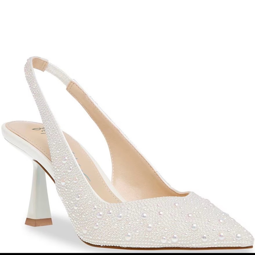 Blue by Betsey Johnson, the Clark Pearl Slingback Pumps